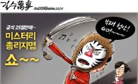 [아경만평]"미스터리 총리지명쇼"…복면가왕 시즌2?