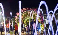 [포토]야간에 더욱 아름다운 곡성장미축제