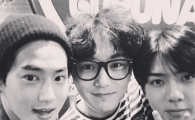 엑소 수호·세훈, 변요한과 인증샷…'훈훈 3인방'