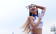 [포토] 삼성 치어리더, 탄탄한 복근