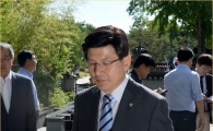 [포토]출근하는 황교안 후보자