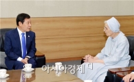윤장현 광주시장, 네 번째 ‘1일 시민시장’ 문말린 수녀 접견