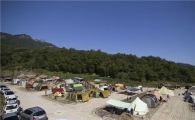 담양금성산성 오토캠핑장 "인기 절정"