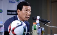 [포토]취재진의 질문에 답하는 전북 최강희 감독