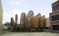 갈대발 속 햇살·바람 '지붕감각'…미술관 작은 숲