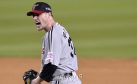 [포토]포효하는 루카스, '7이닝 2실점 호투'