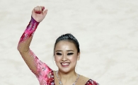 [포토]손연재, '만족스러운 연기에 환한 미소'