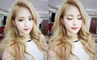 '에이핑크' 손나은, 금발머리 인형? 깜짝 변신 '못 알아 볼 뻔'