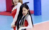 [포토] 러브어스 미교, 배구장 달군 섹시 댄스