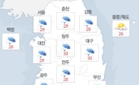 '오늘날씨' 장마전선 전국 흐리고 비···중부지방 최대 120㎜