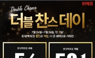 위메프, 최대 25만 포인트 제공 '더블 찬스데이'