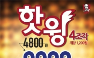 KFC, ‘핫윙 4조각 2200원 할인 프로모션’ 실시