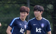 [포토]주장과 부주장을 맡은 김영권과 장현수