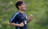 [포토]김주영, '즐거운 대표팀 훈련'