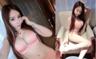 [포토] 中모델, 넘치는 가슴 '심쿵'