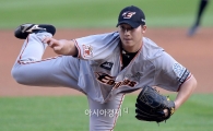 [포토]한화 선발 김민우의 역투