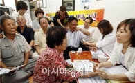 [포토]광주시 북구, 폭염 속 무더위 쉼터 봉사