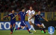 한국, 동아시안컵 2차전서 일본과 1-1 무승부