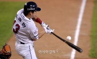 [포토]허경민, '빗맞아도 적시타'