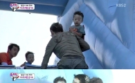 '슈퍼맨이 돌아왔다' 서언 서준과 머드 슬라이드 성공 후 이휘재 하는말이