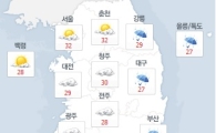 [날씨]전국 흐리고 비…서울·경기 무더위 여전