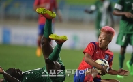 한국vs나이지리아, 돋보인 '분홍머리' 이승우의 활약