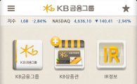 KB금융, '그룹 통합 앱' 개편…IR자료도 모바일 제공