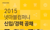 넷마블컴퍼니 14개사, 2015년 하반기 신입·경력 공채 모집
