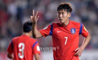한국, 라오스에 5-0 대승…후반 원톱 손흥민 2골·기성용 2골1도움