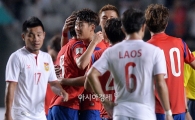 [포토]손흥민, '8-0 대승이야'
