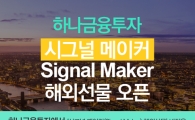 하나금융투자, 해외선물 시스템트레이딩 ‘시그널메이커’ 출시