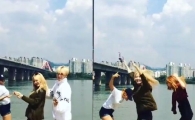 현아·효종, 한강에서 때아닌 춤판…'흥 폭발'