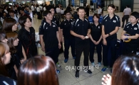 [포토]간소한 해단식 하는 여자 배구대표팀