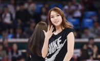 [포토] 치어리더, 핫팬츠에 드러난 각선미