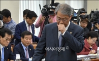 [포토]헛기침하는 임종룡 위원장