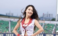 [포토] 치어리더, 야구팬 사로잡은 '여신 미소'