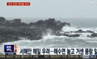 전국 강한 비바람, 서해안 폭풍해일 우려·경기남부 강풍주의보