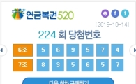 '20년간 매달 500만원' 연금복권 224회 당첨번호는