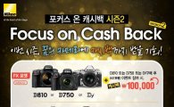 니콘, 최신 DSLR 카메라 대상 '캐시백 이벤트'