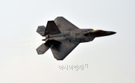 [포토]아덱스에서 비행 선보이는 F-22