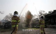 [포토]광주시 북구, 문화재 소방훈련 실시