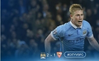 [챔피언스리그] 맨시티, 세비야에 2-1 역전승…후반 46분 데 브루잉 골