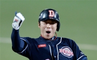 [포토]포효하는 허경민, '나 타격감 장난아니야!'