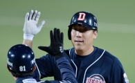 [포토]김현수, '추가 1타점 좋았어'