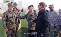 [포토]JSA 공동경비구역 방문한 애슈턴 카터 美 국방장관 