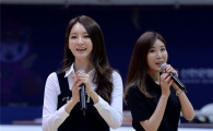 [포토]다비치, '농구장에 나타난 여신'