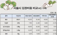 가뭄 탓 김장 비용 소폭 상승, "4인 가족 기준 18만7230원"