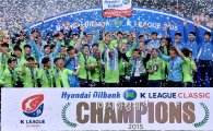 [포토]프로축구 정규리그 우승 세리머니하는 전북