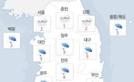 [오늘날씨]전국 비·눈…기온 '뚝' 떨어진다