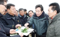 이낙연 전남도지사, 신안 시금치 병해 현장 방문